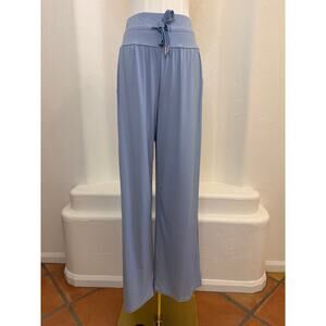 NWT Halara High-Waisted Cool Touch Drawstring Pants – Blue Fog, Size Small